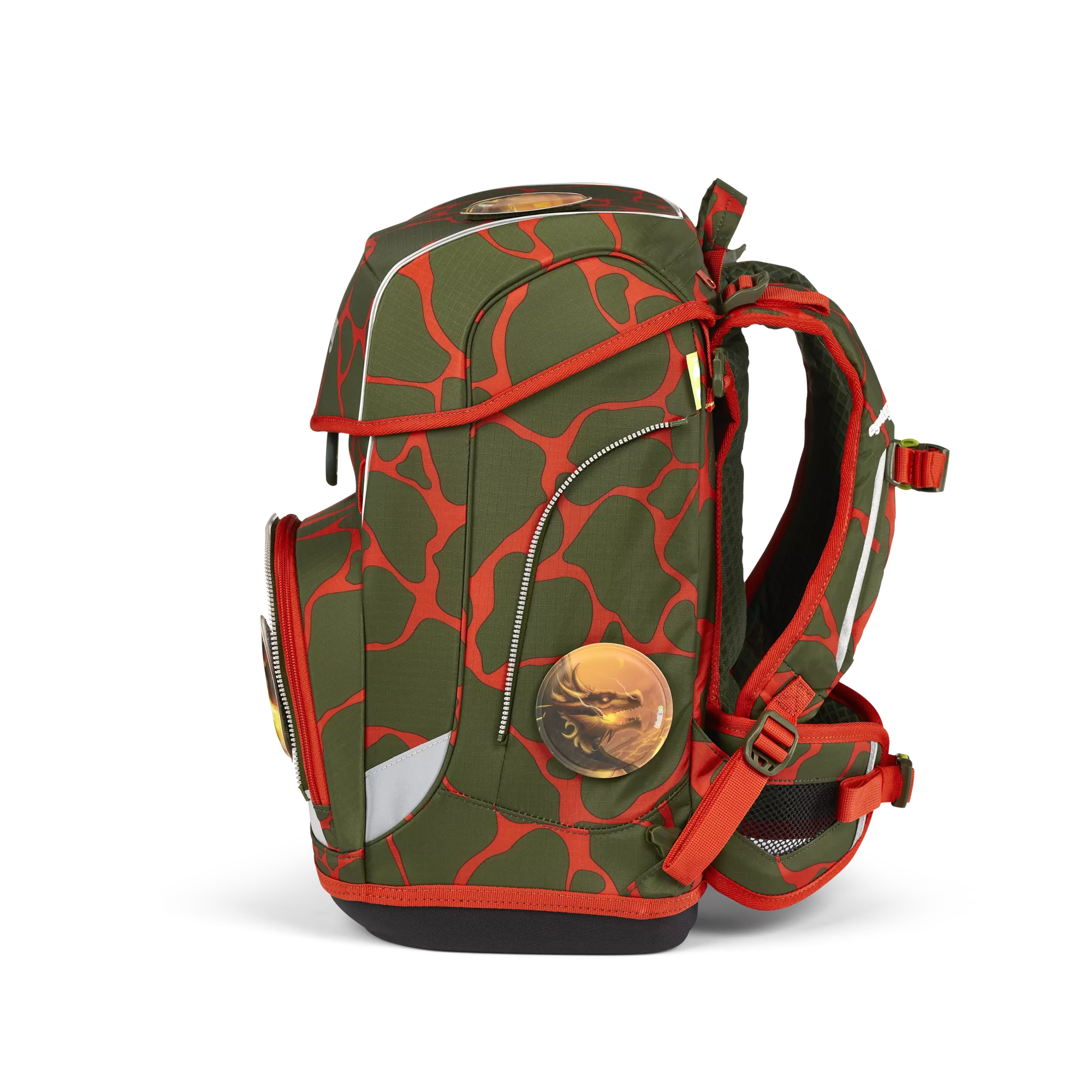 ergobag Schulranzen-Set Feuerspeibär