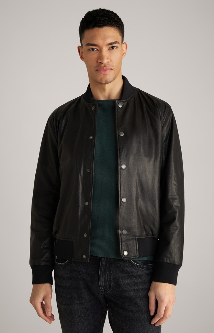 Lederjacke Cuk in Schwarz