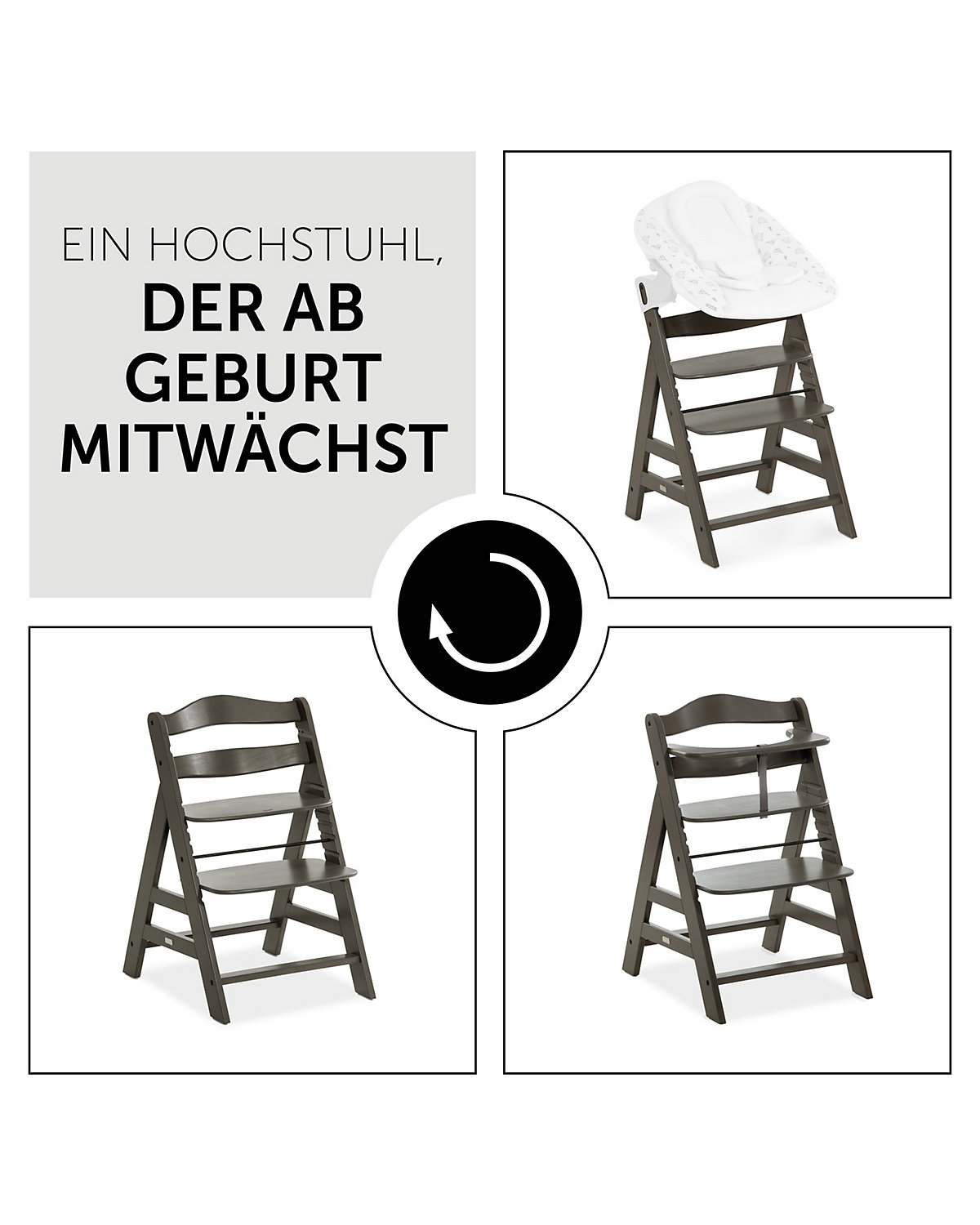 Hochstuhl Alpha+ Select, Charcoal
