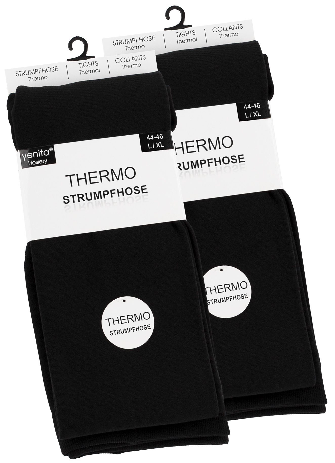 Yenita® Thermostrumpfhose (2 St) mit wärmenden Innenfleece