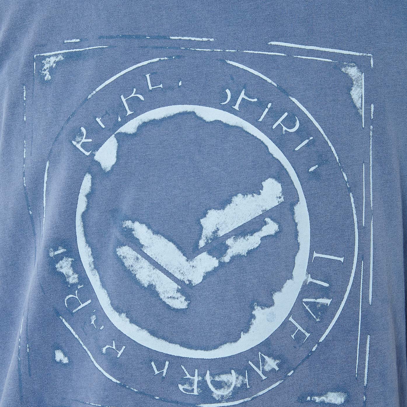 SAUL   T-shirt bleu Homme en 100% coton