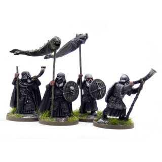 SAGA: Dark Dwarves / Duergar - Dvergr Standards and Horns (4)