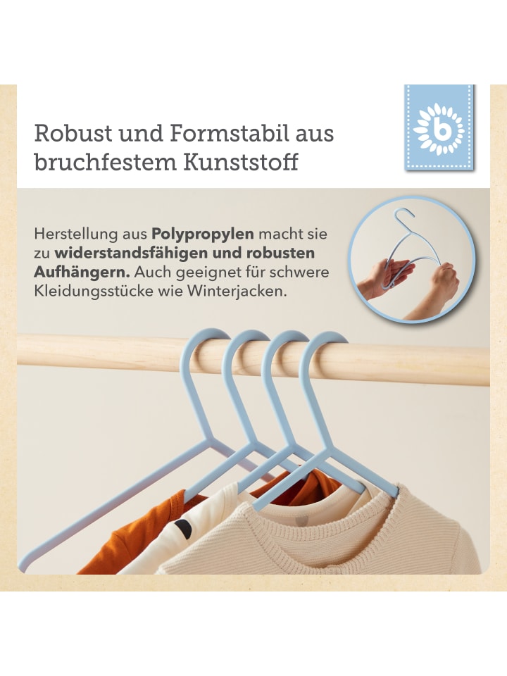 Bieco Spielwaren Kleiderbügel Kinder 16 St Trend blau in Trend Blau günstig kaufen onesize