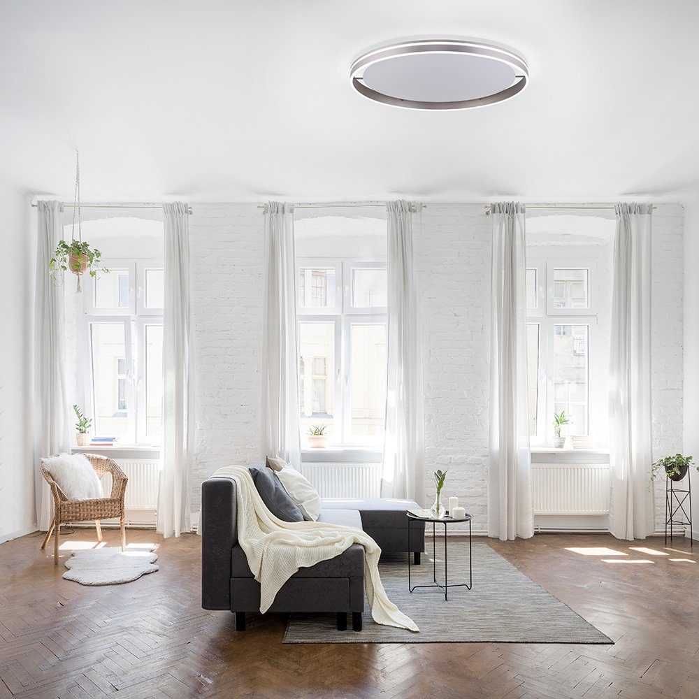 Paul Neuhaus Smarte LED-Leuchte LED Deckenleuchte rund Ø 79cm Q-Vito, Smart Home, CCT-Farbtemperaturwechsel, Dimmfunktion, Memoryfunktion, mit Leuchtmittel, CCT-Lichttemperaturwechsel, dimmbar Fernbedienung