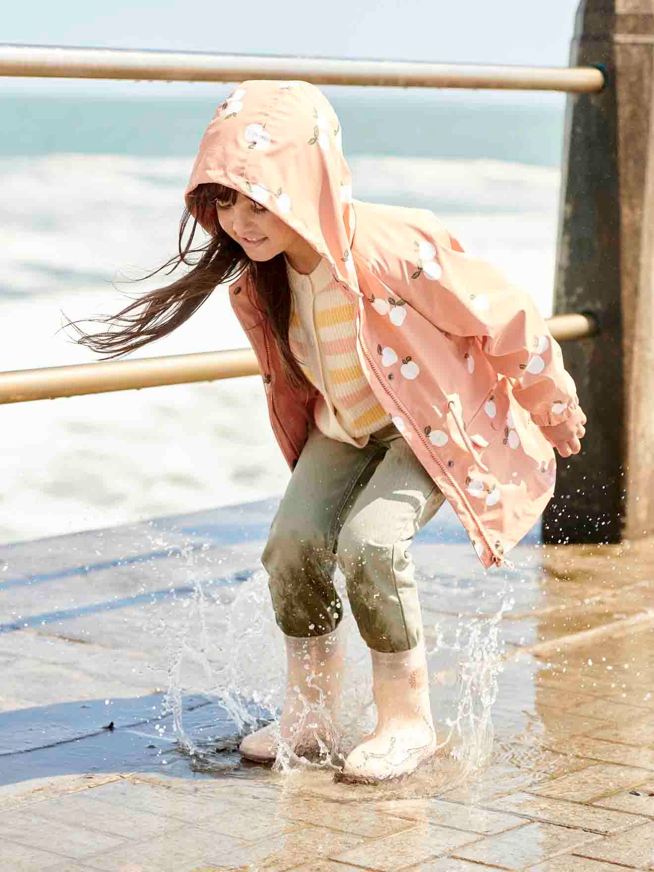 Vertbaudet Kinder Gummistiefel mit Glitzer - mehrfarbig