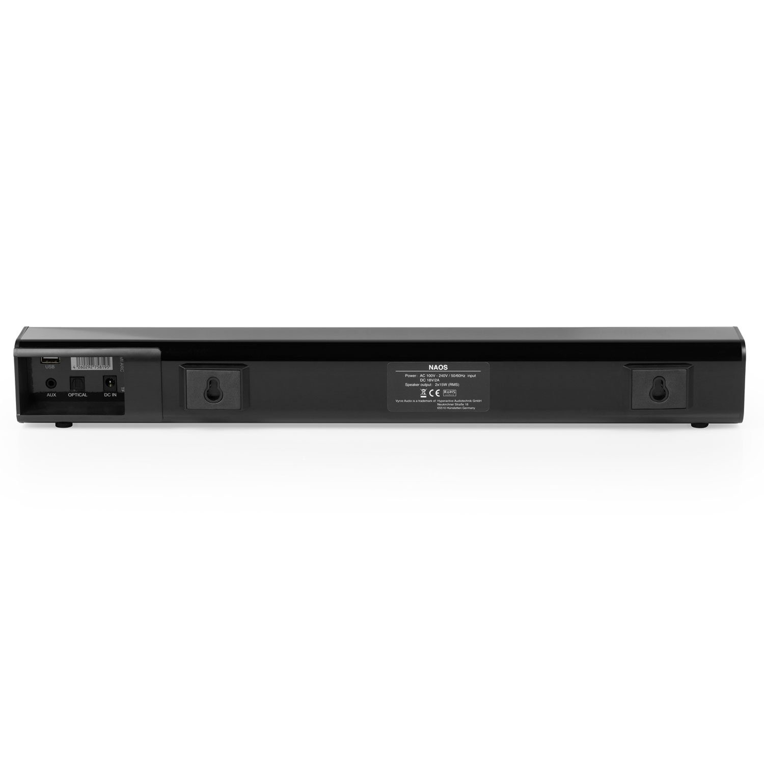 Vyrve Audio Naos Multimedia Lautsprecher Soundbar (Bluetooth, 30 W, mit SD-Karte)