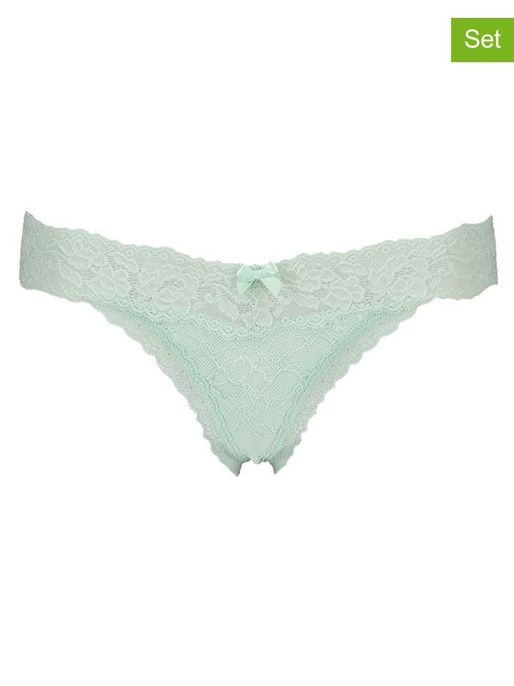 Hunkemöller 3er-Set: Strings in Lila/ Altrosa/ Mint günstig kaufen