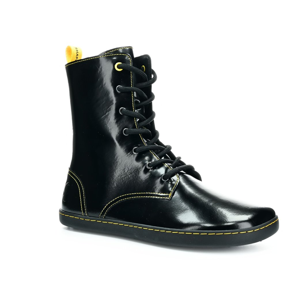 Shapen Maverick Black & Yellow Barfußstiefeletten