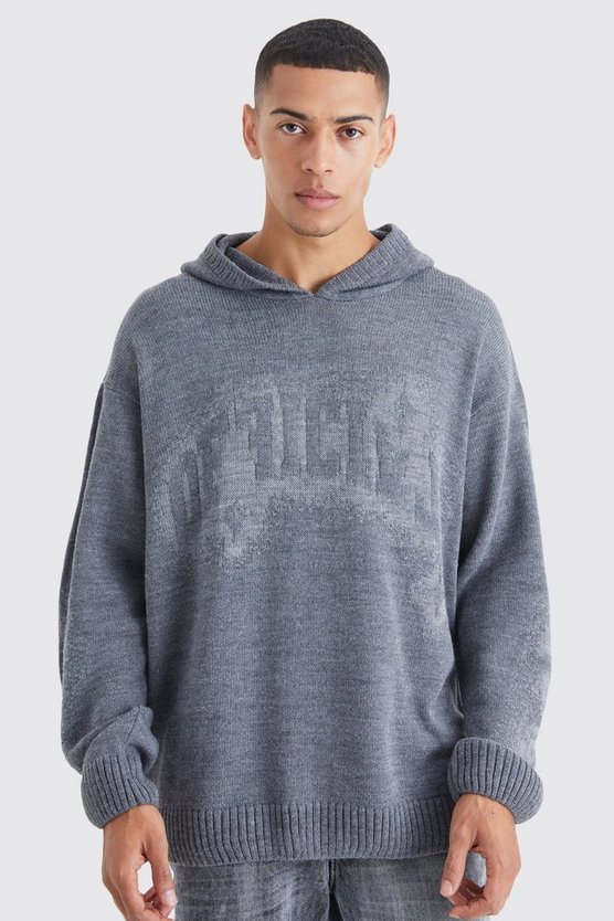 Kastiger Oversize Jacquard-Pullover
