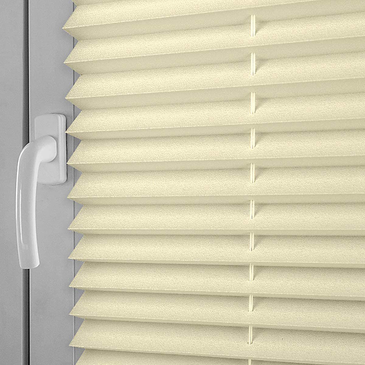 Plissee Plissee Faltrollo ohne Bohren Beige, Sekey, Klemmfix