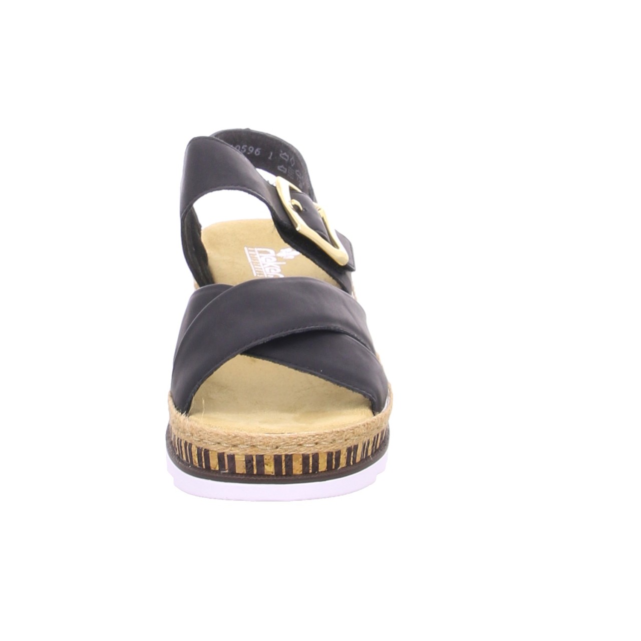 RIEKER Klassische Sandalen schwarz
