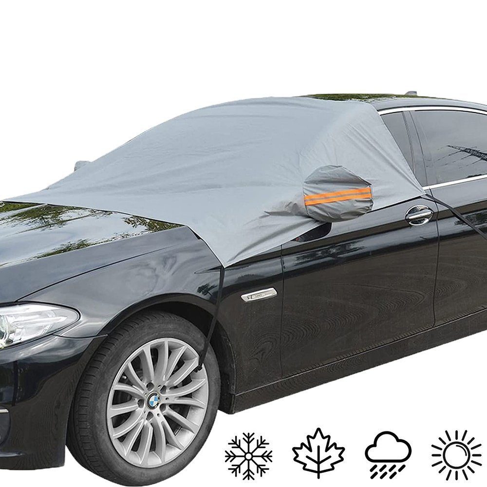 Suzakuin Frontscheibenabdeckung Auto Sonnenschutz Winter Eisschutz UV-Schutz Frontscheibenabdeckung