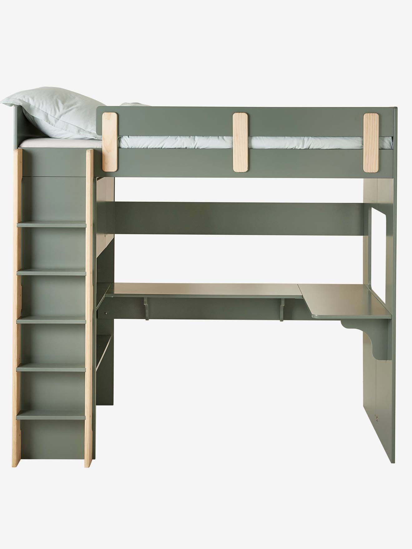 Vertbaudet Kinder Kombi-Hochbett EVEREST XXL - khaki