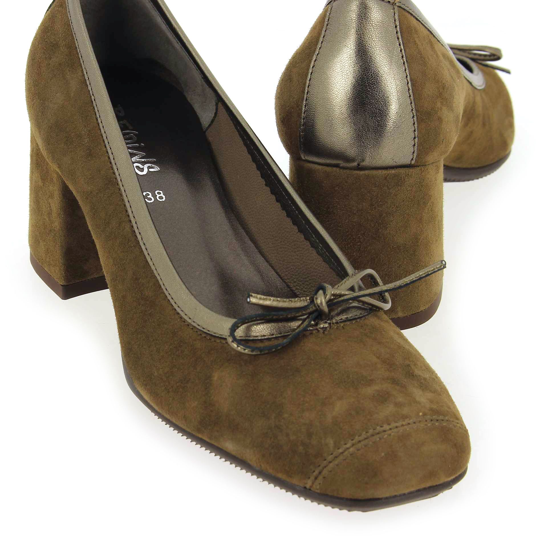 Reqins  MADAME CUIR - Marron Bronze