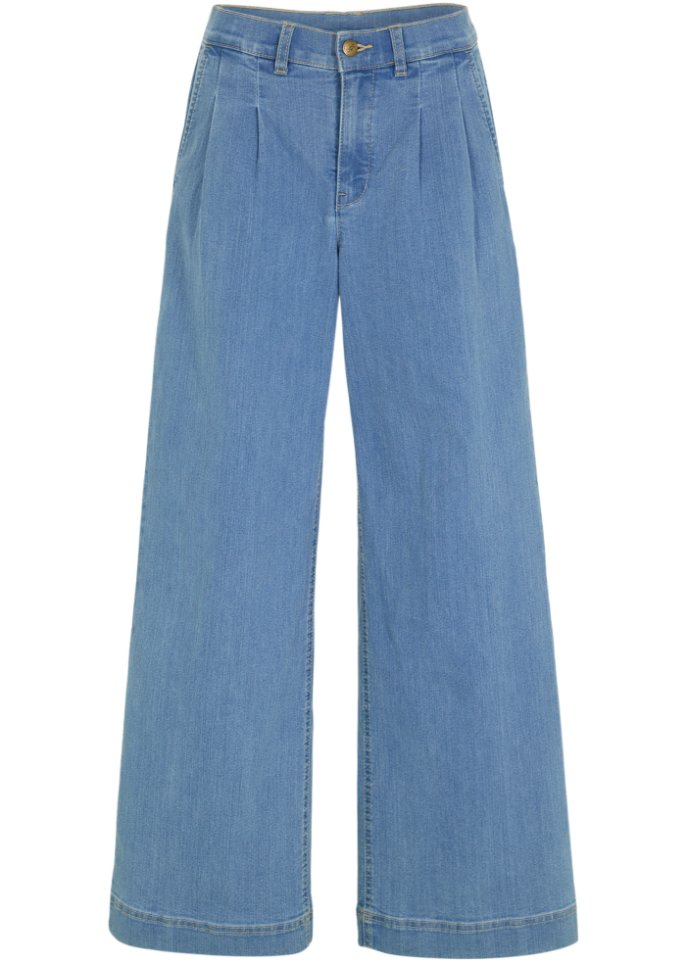 Marlenejeans mit Bundfalten und Bequembund