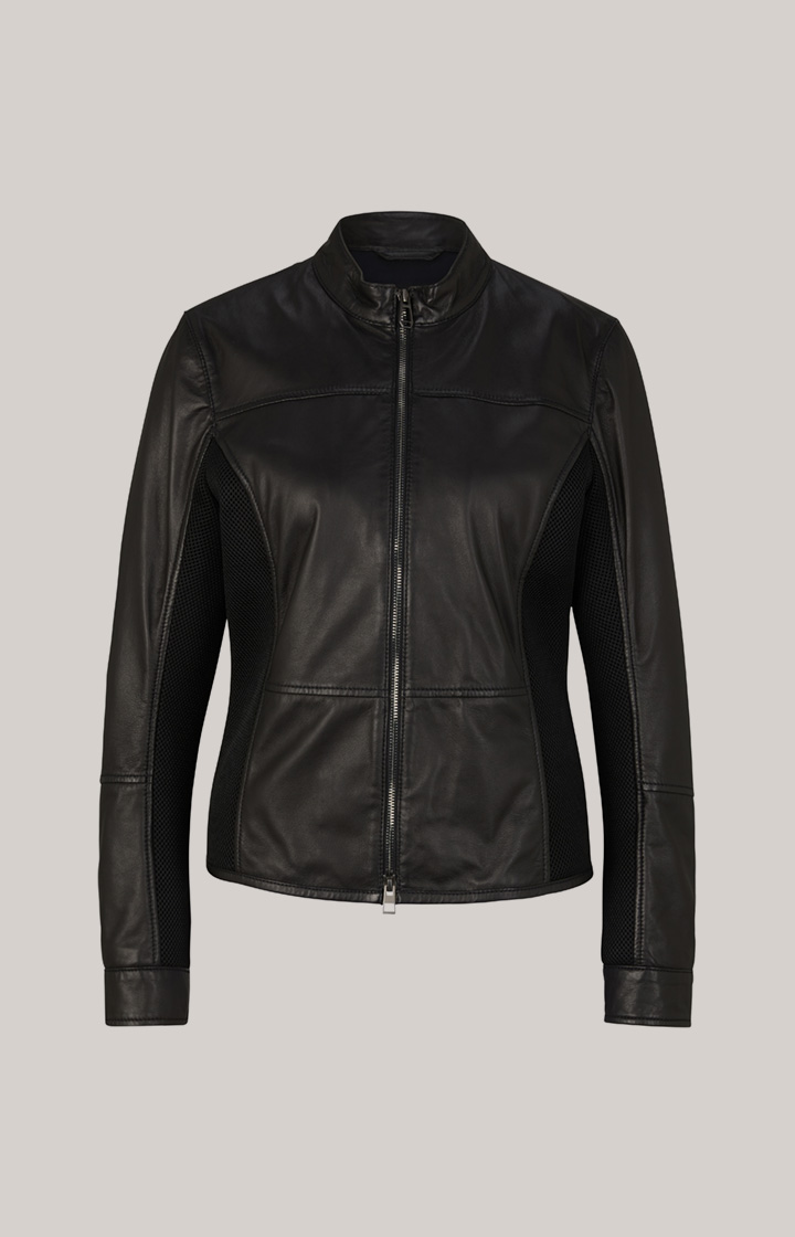 Lederjacke in Schwarz