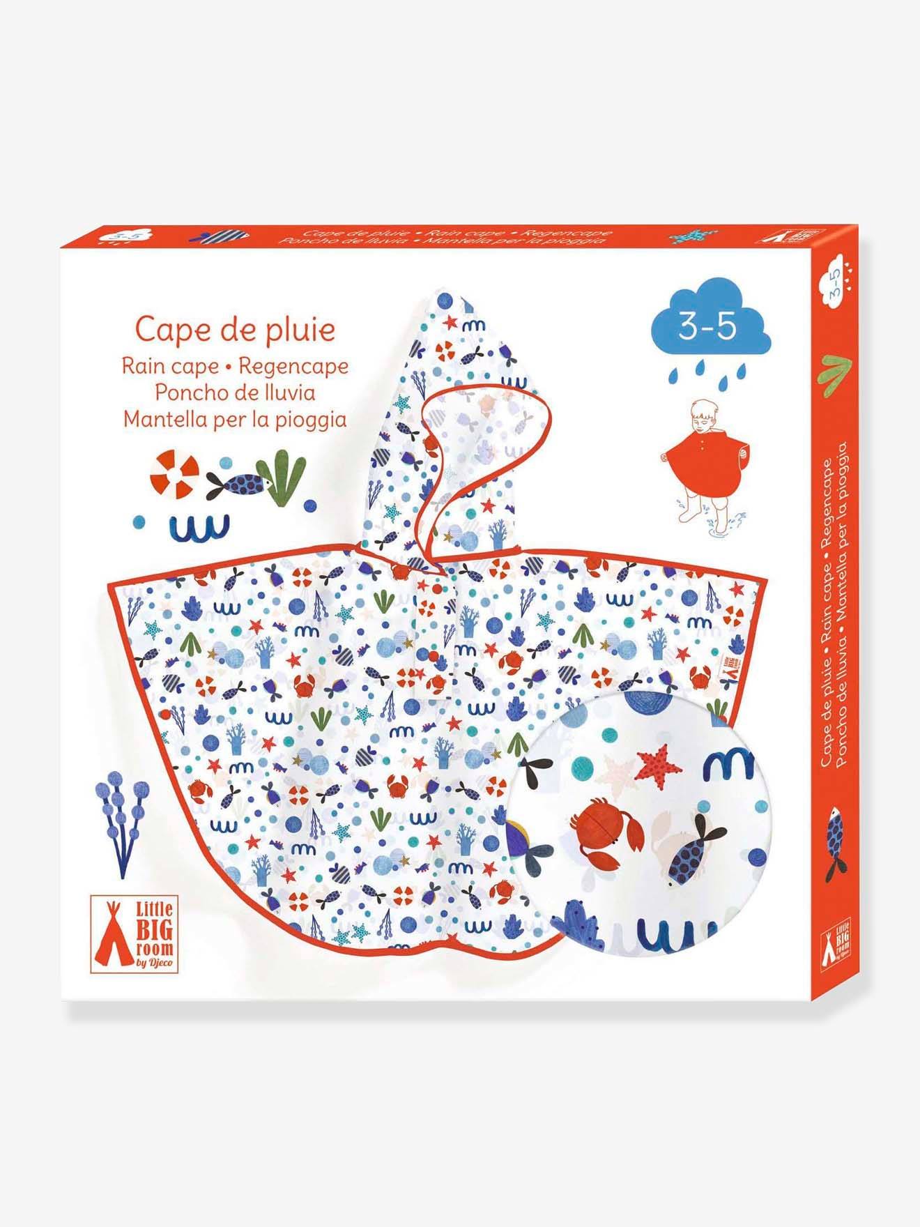 Djeco Kinder Regencape DJECO, 3/5 Jahre - rot