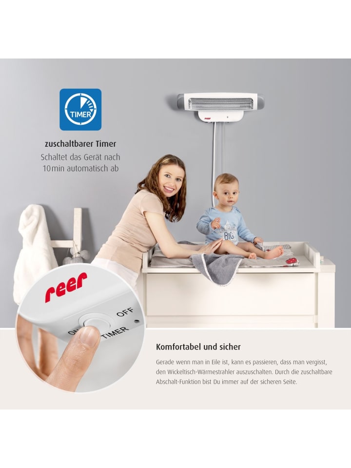Reer FeelWell Wickeltisch-Wärmestrahler in Weiß ab 0 Monate günstig kaufen onesize