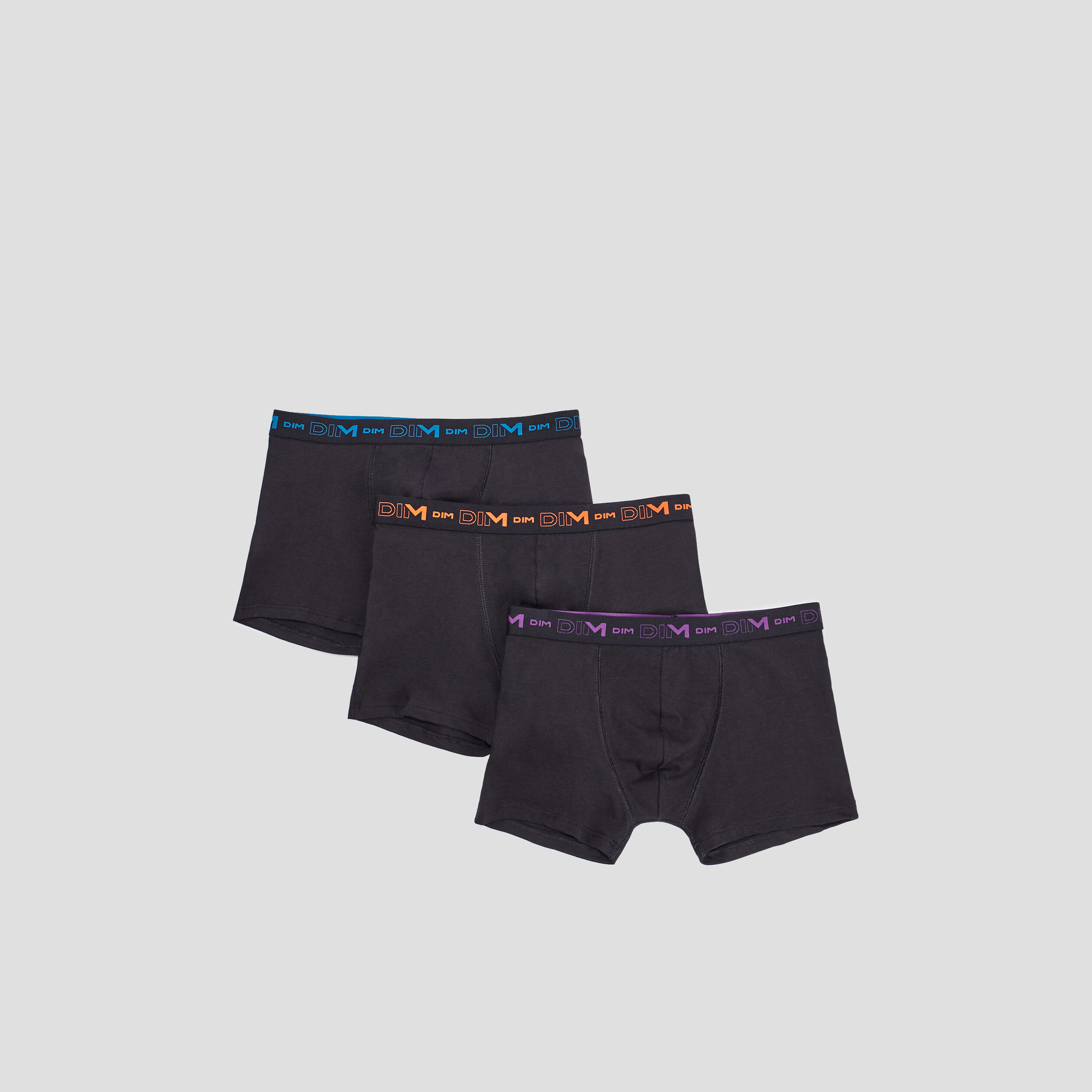 Lot 3 boxers DIM multicolore homme | La Halle