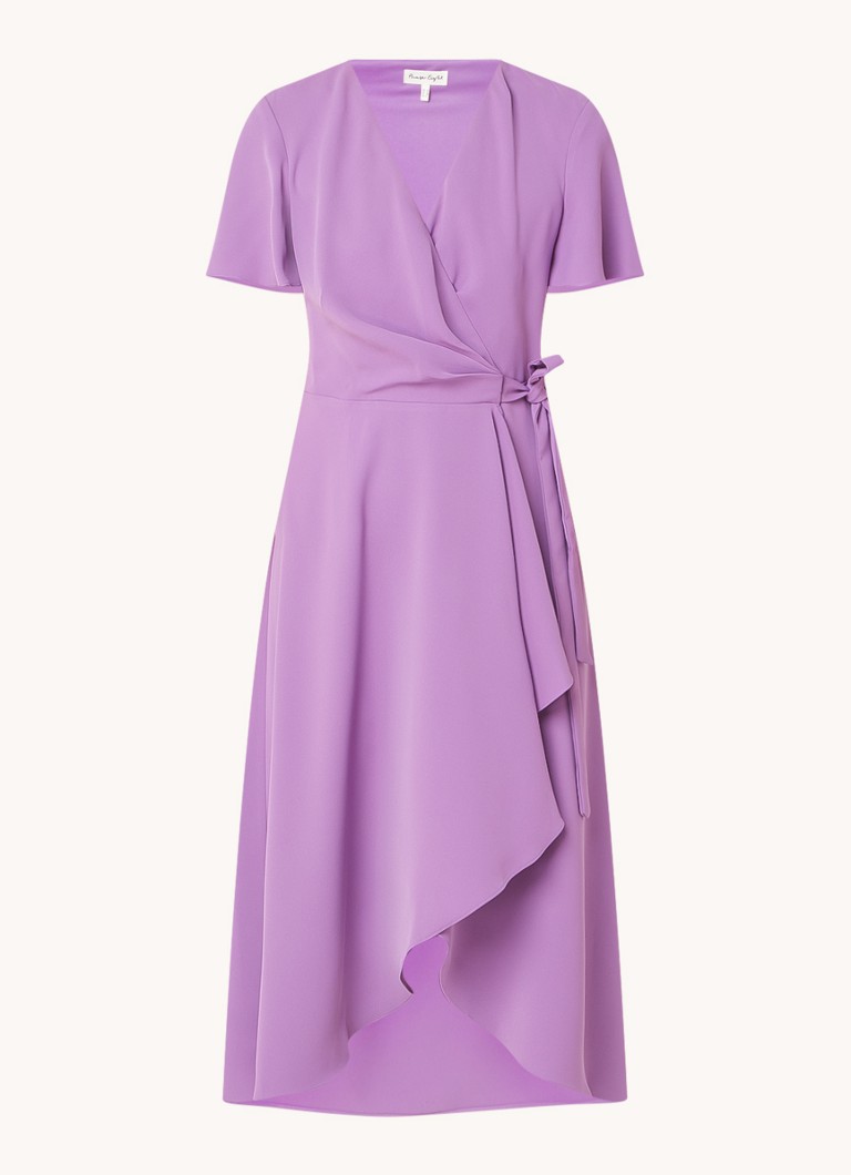 Rochie midi Phase Eight Julissa, model înfășurat, cu volane
