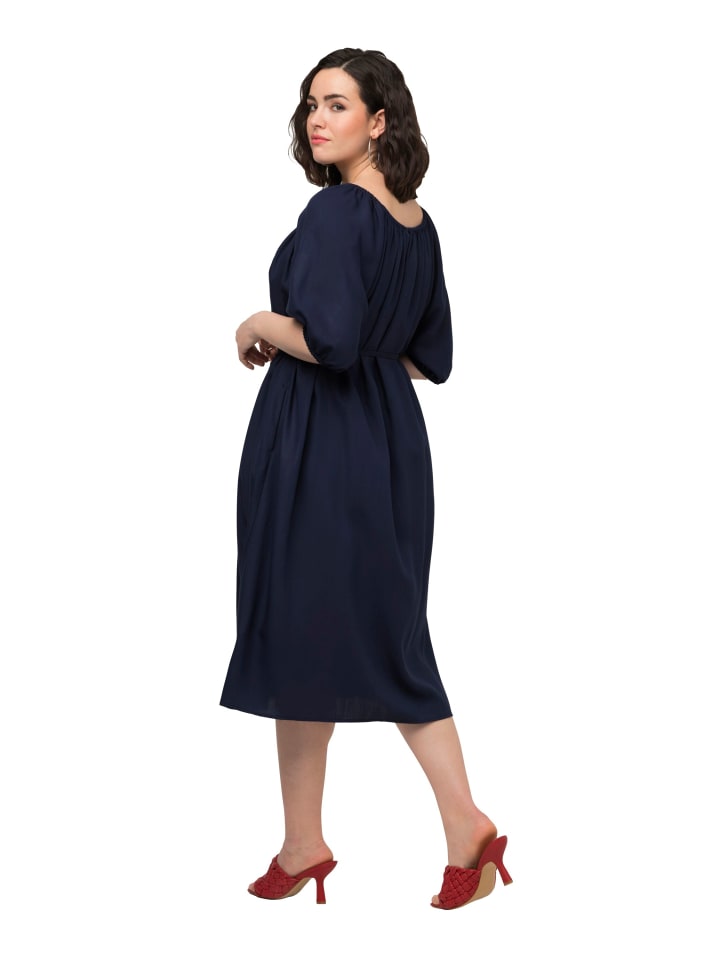 Ulla Popken Kleid in stahlblau günstig kaufen