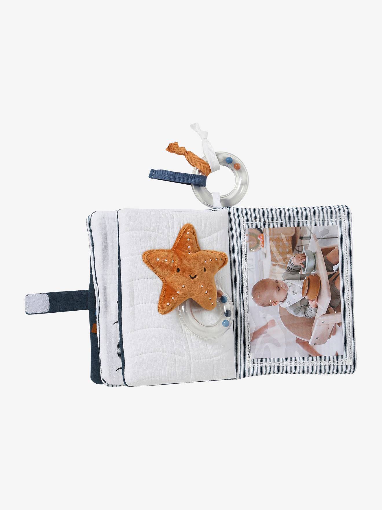 Vertbaudet Baby Foto-Stoffbuch NAVY SEA - blau