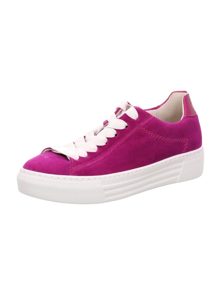 Gabor Comfort Plateau Schnürschuhe in Pink günstig kaufen