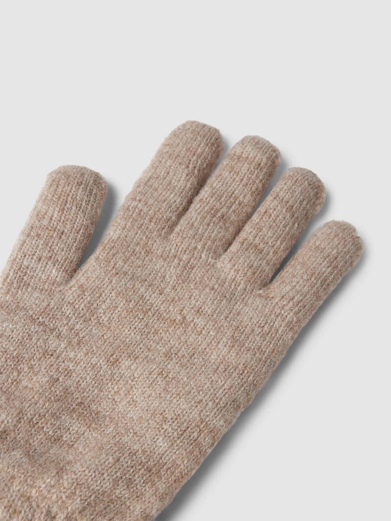 Handschuhe mit Label-Detail Modell 'Witzia' in hellbraun