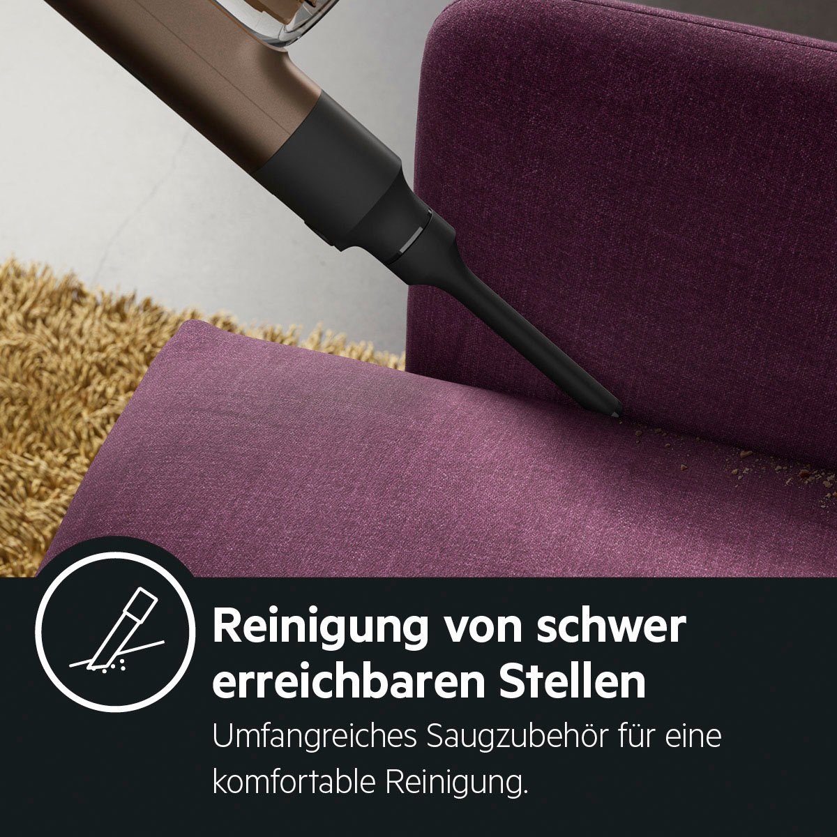 AEG Akku-Hand-und Stielstaubsauger Ultimate 8000 AP81A25ULT, beutellos, 5-stufige Filtration