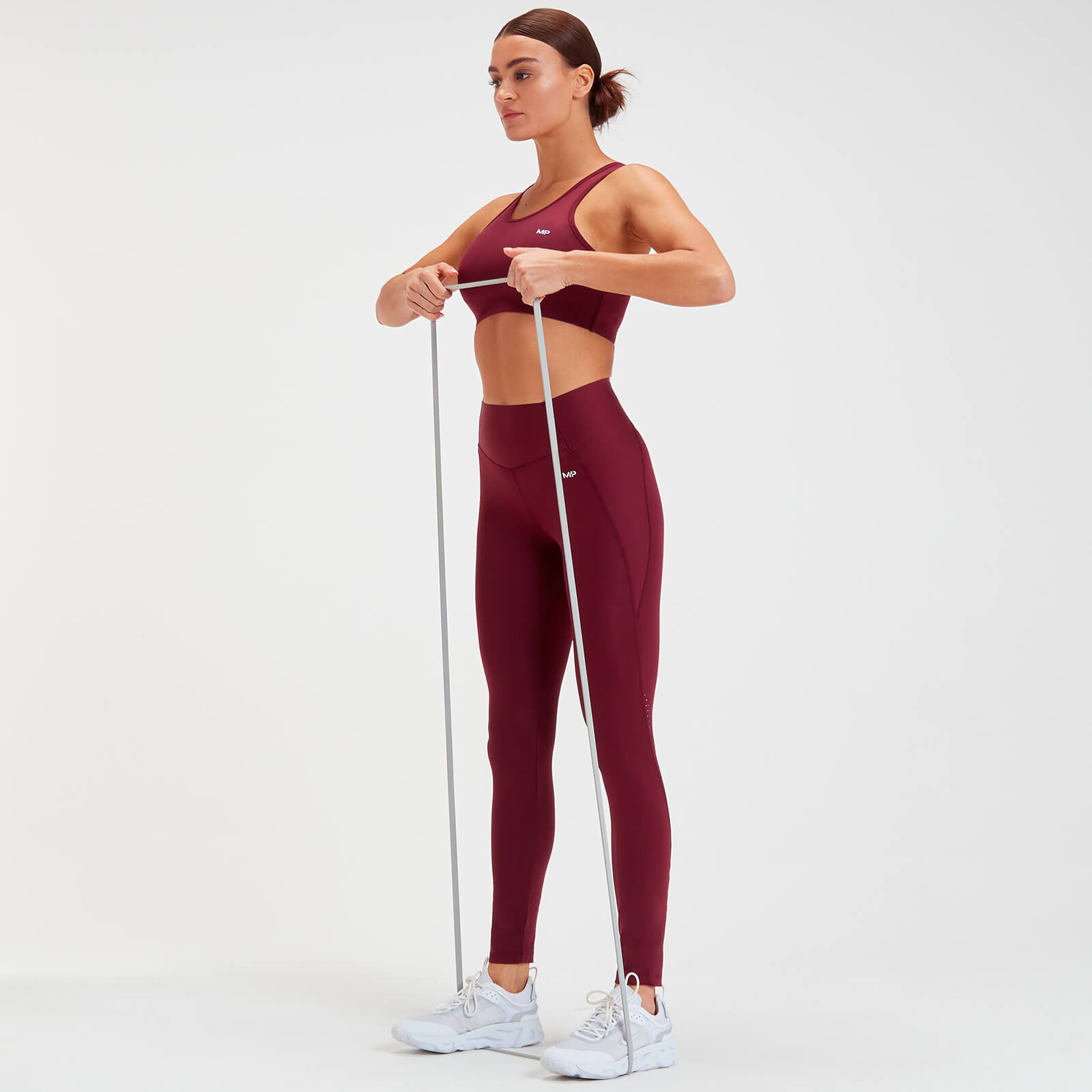 Brassière de sport découpée au laser MP Sculpt pour femmes – Bordeaux