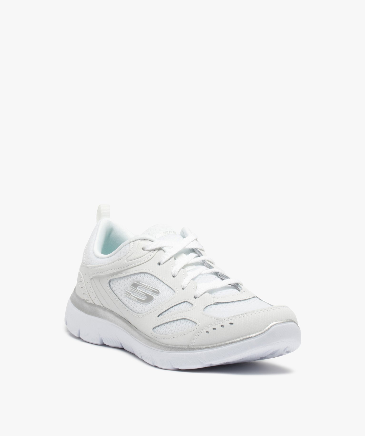 Baskets femme running multimatières – Skechers Summit blanc | GEMO