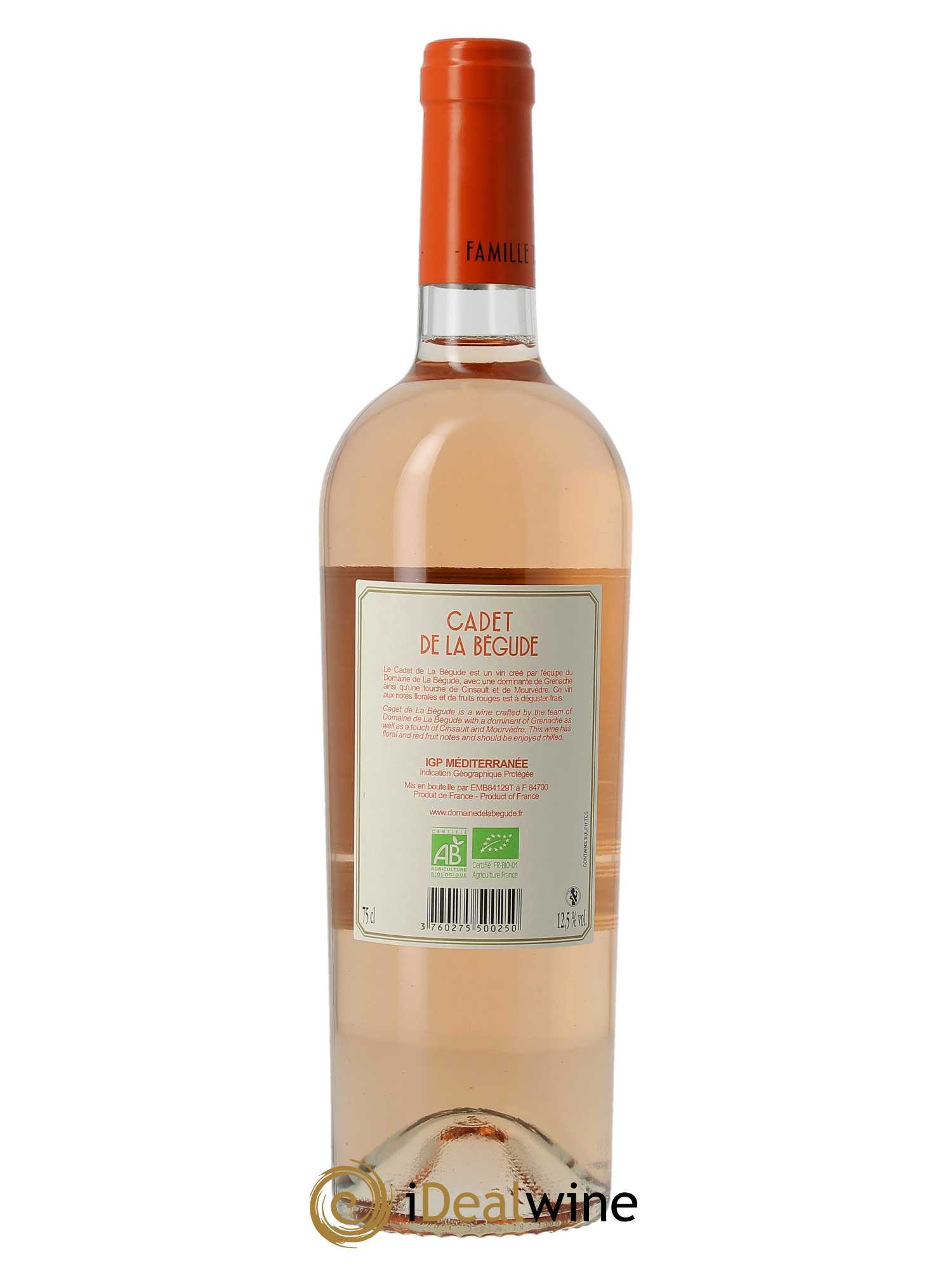 IGP Méditerranée La Bégude Cadet de la Bégude  2022 - Lot de 1 Bouteille
