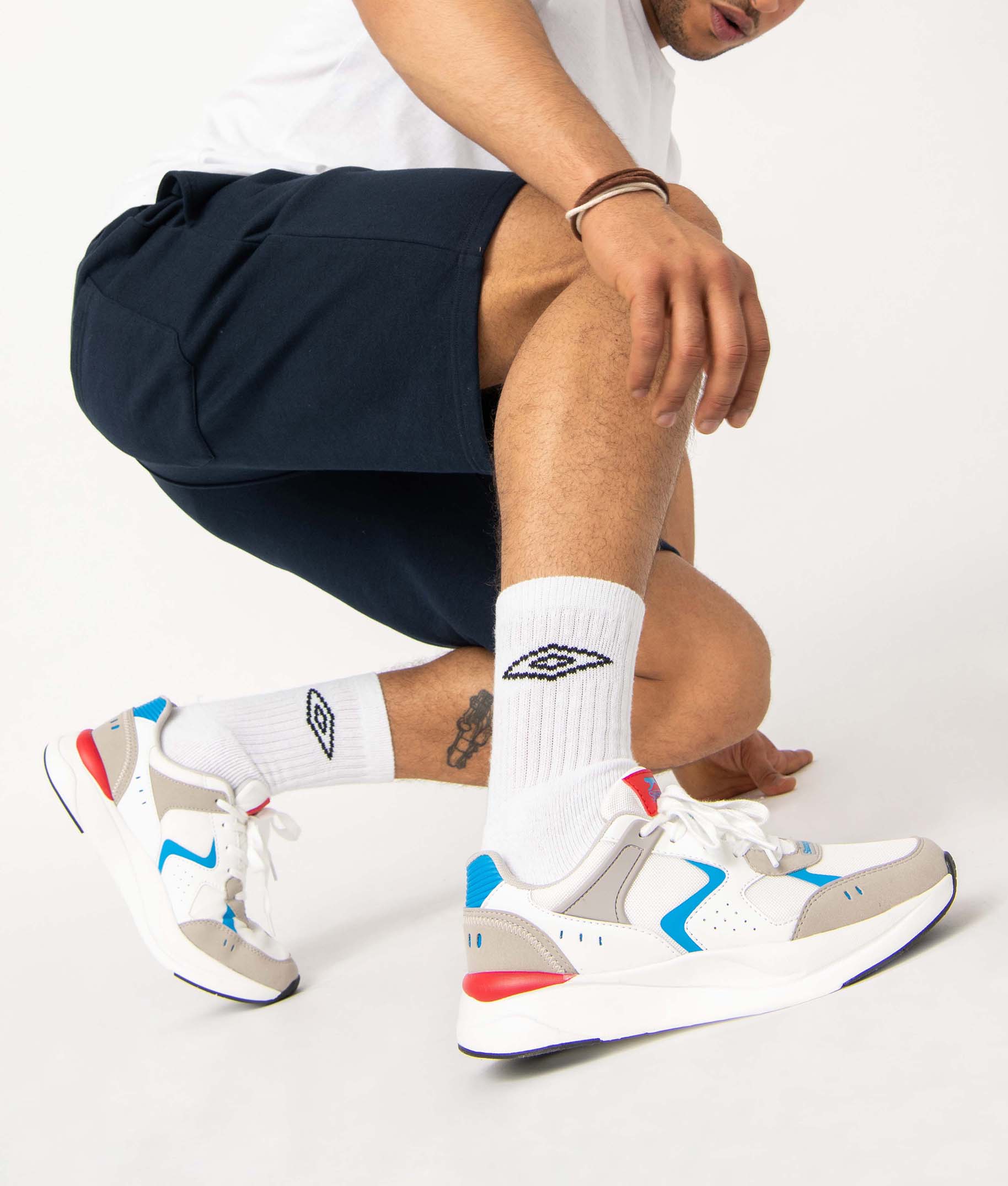 Baskets homme multicolores à lacets – Slazenger blanc | GEMO