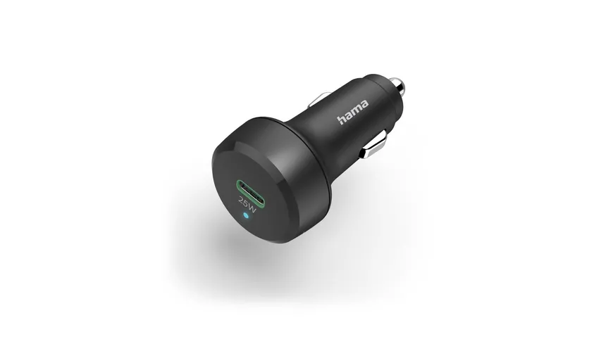 Hama Auto-Schnellladegerät, USB-C, Power Delivery (PD)/Qualcomm®, 25 W, Schwarz