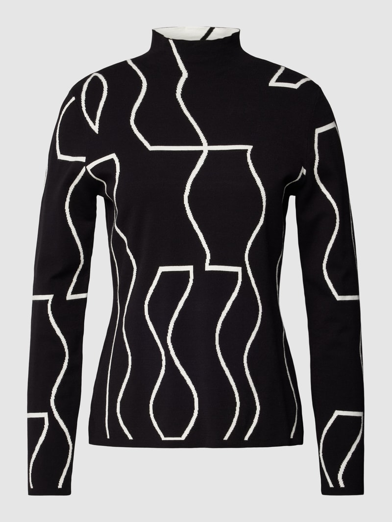Pullover mit Turtleneck in schwarz