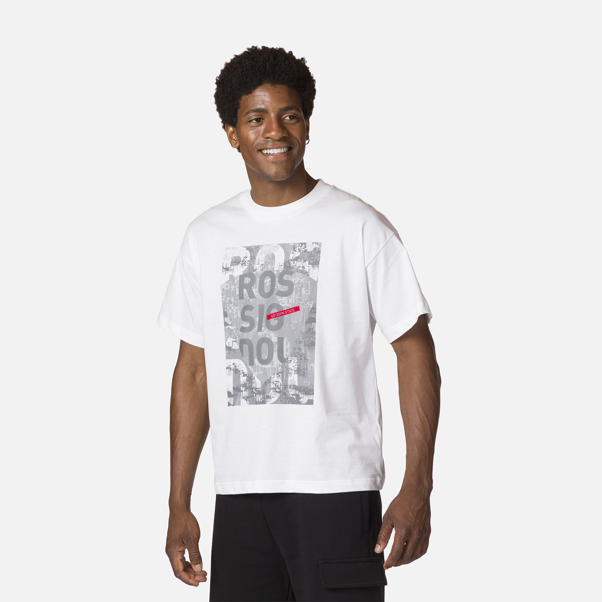 T-shirt confortable en coton à imprimé homme
