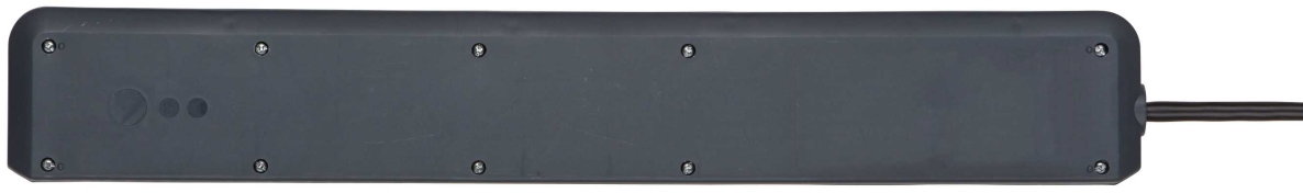 Brennenstuhl 1159540376 Secure-Tec 19.500A överspänningsskyddad grenuttag, akustisk 6-vägs antracit 3m H05VV-F 3G1.5