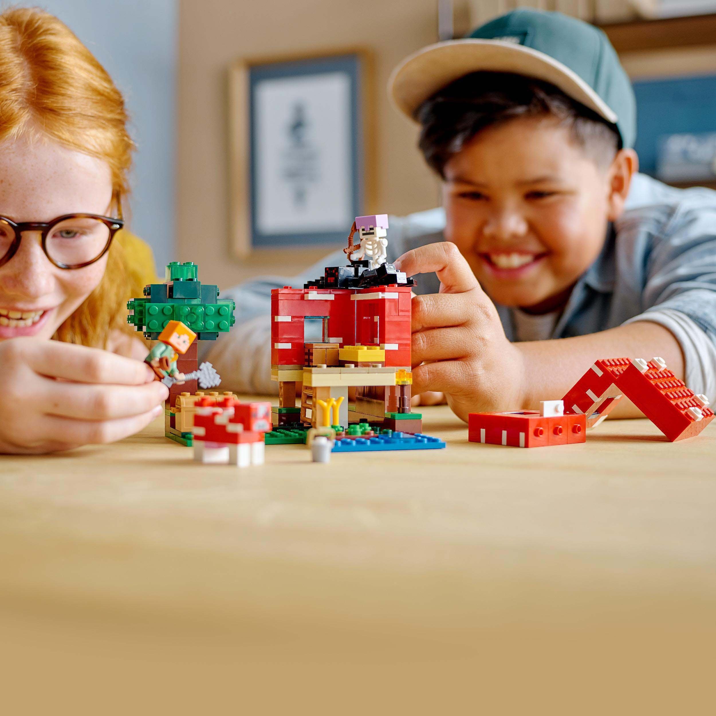 LEGO® Konstruktionsspielsteine Das Pilzhaus (21179), LEGO® Minecraft™, (272 St)