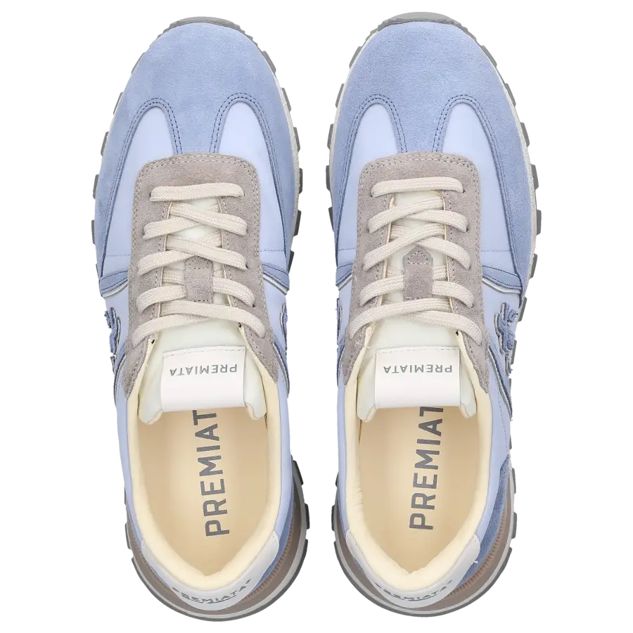 Premiata - Sneaker low JOHNLOWD Veloursleder - blau