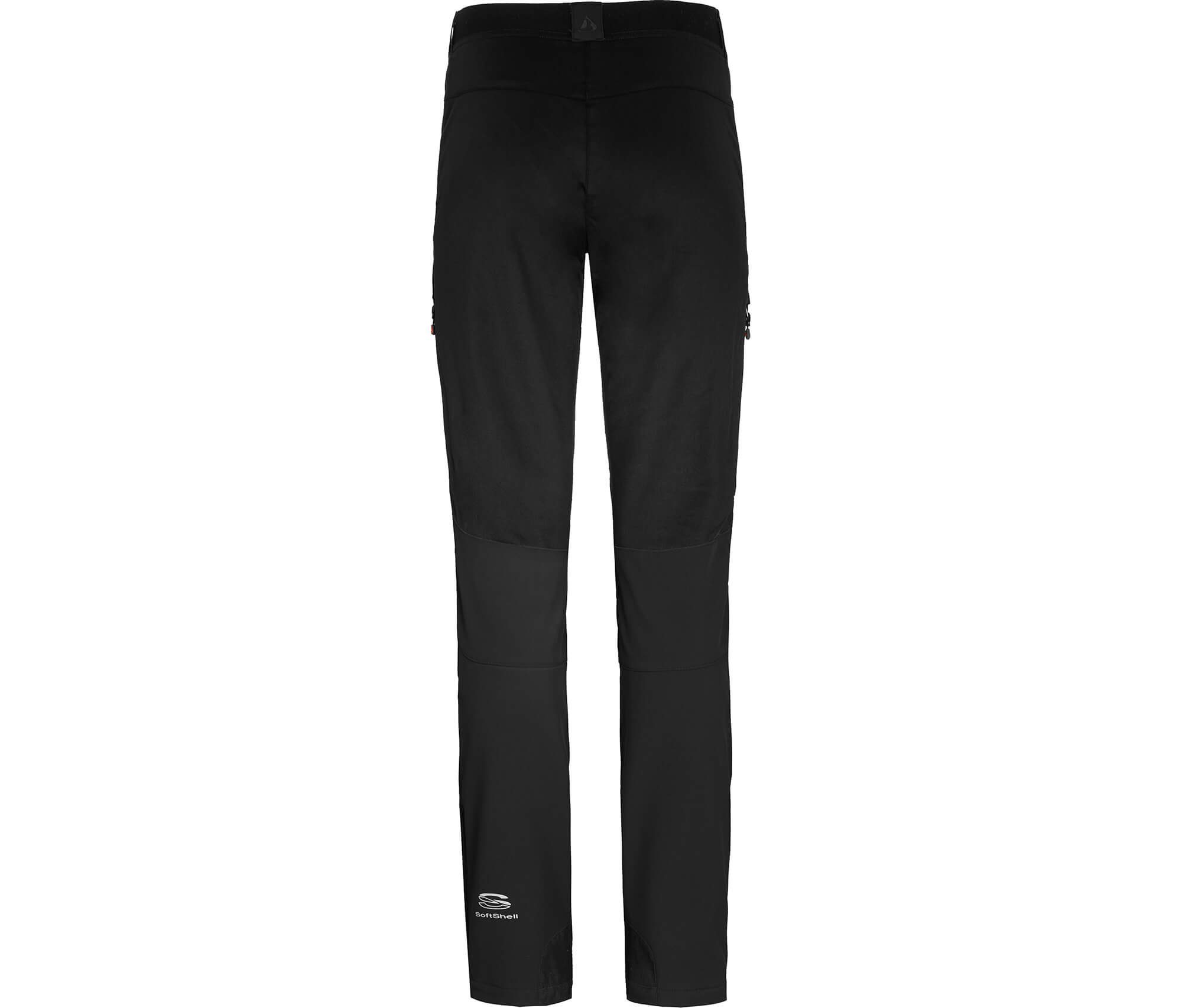 Bergson Outdoorhose BRYNE Damen Winter Softshellhose, mit warmem Innenfleece und voll elastischem Gesäßeinsatz, Normalgrößen, schwarz