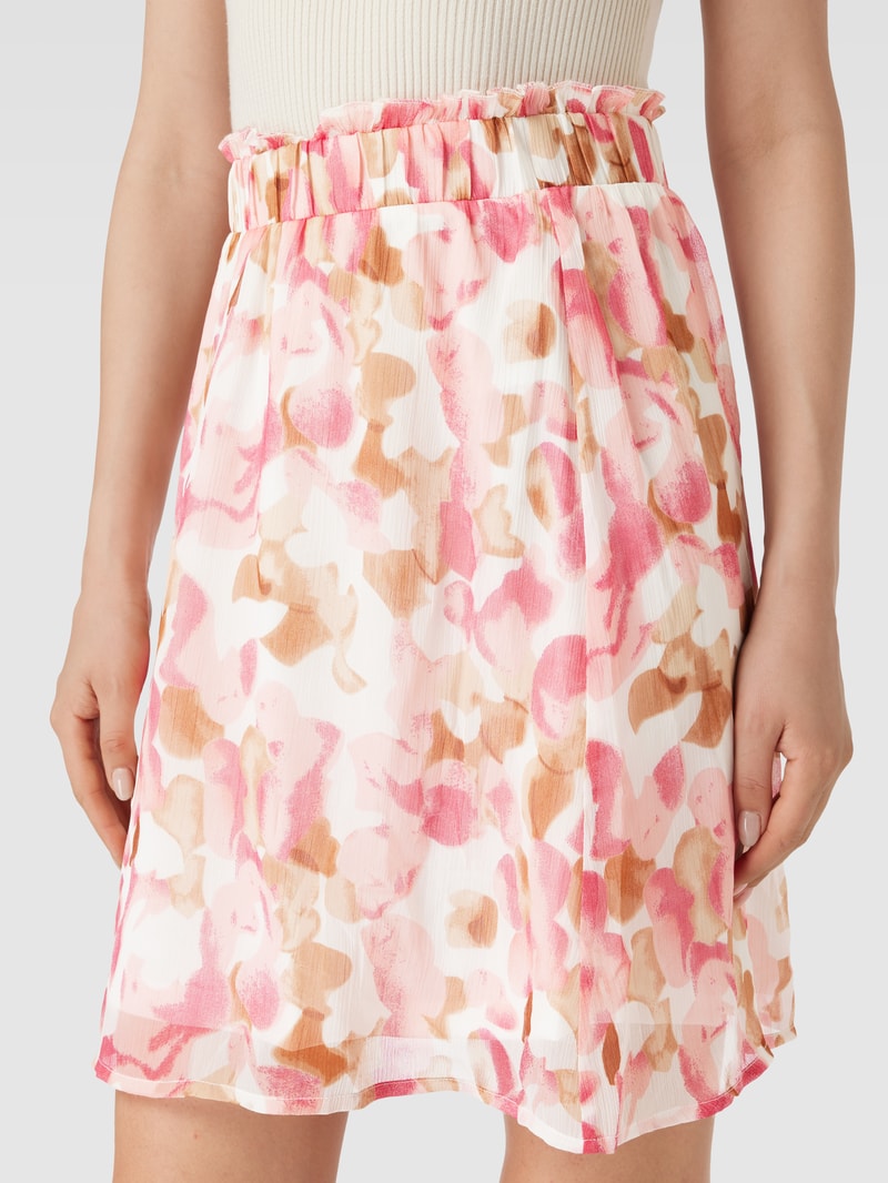 Minirock mit Allover-Muster Modell 'FALIA' in rosa