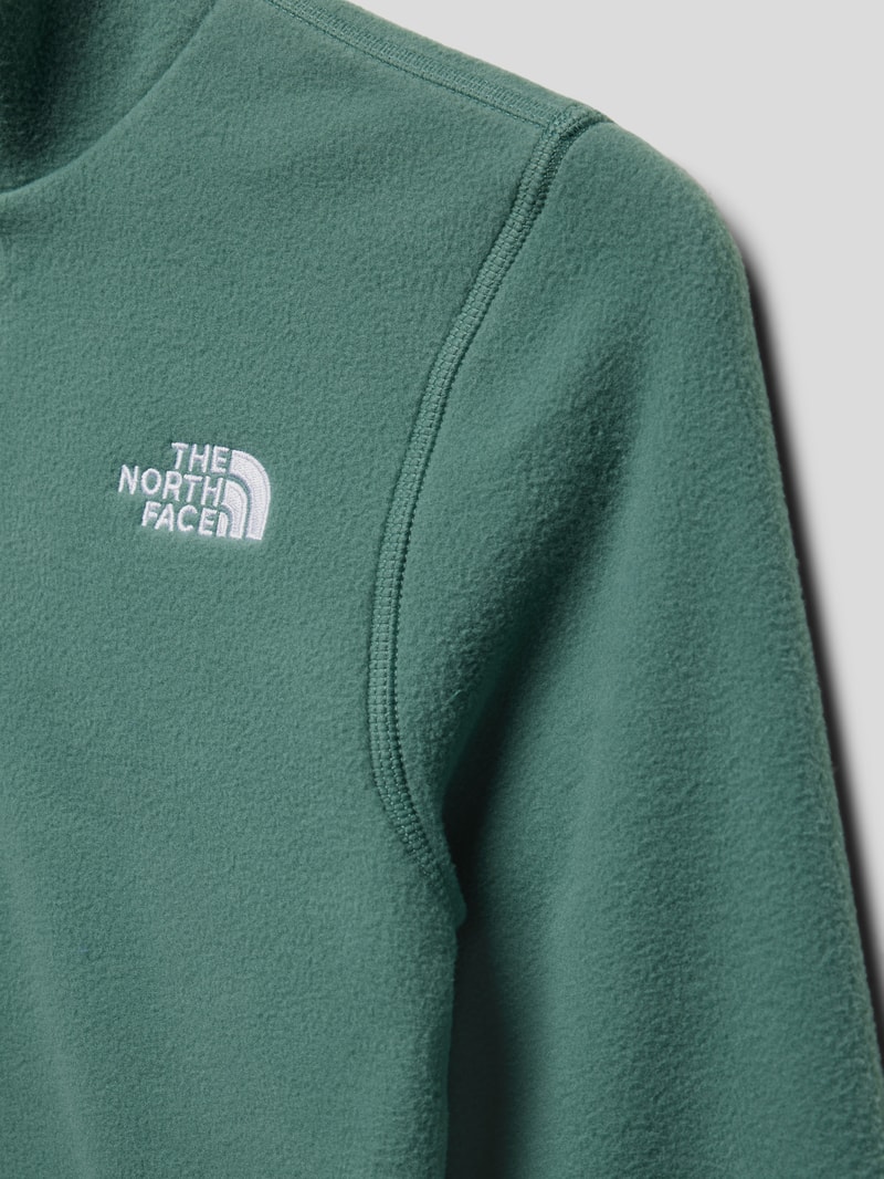 Fleecepullover mit Troyer-Kragen Modell 'GLACIER' in schilf