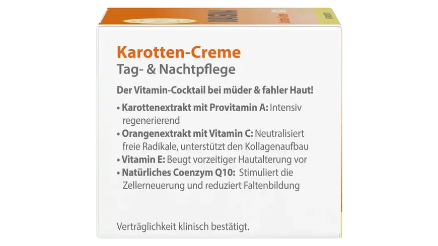 Diaderma Tages- und Nachtpflege Karotten-Creme Q10 50 ml