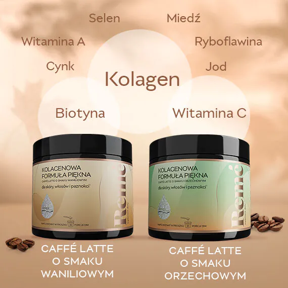 Reme Collagen Beauty Formula Caffe Latte prah s okusom vanilije 150 g