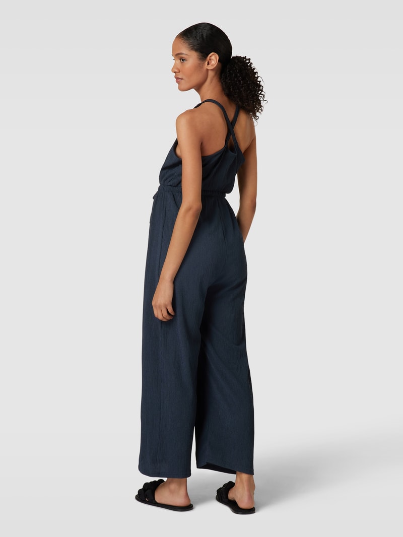 Umstands-Jumpsuit mit Tunnelzug in dunkelblau