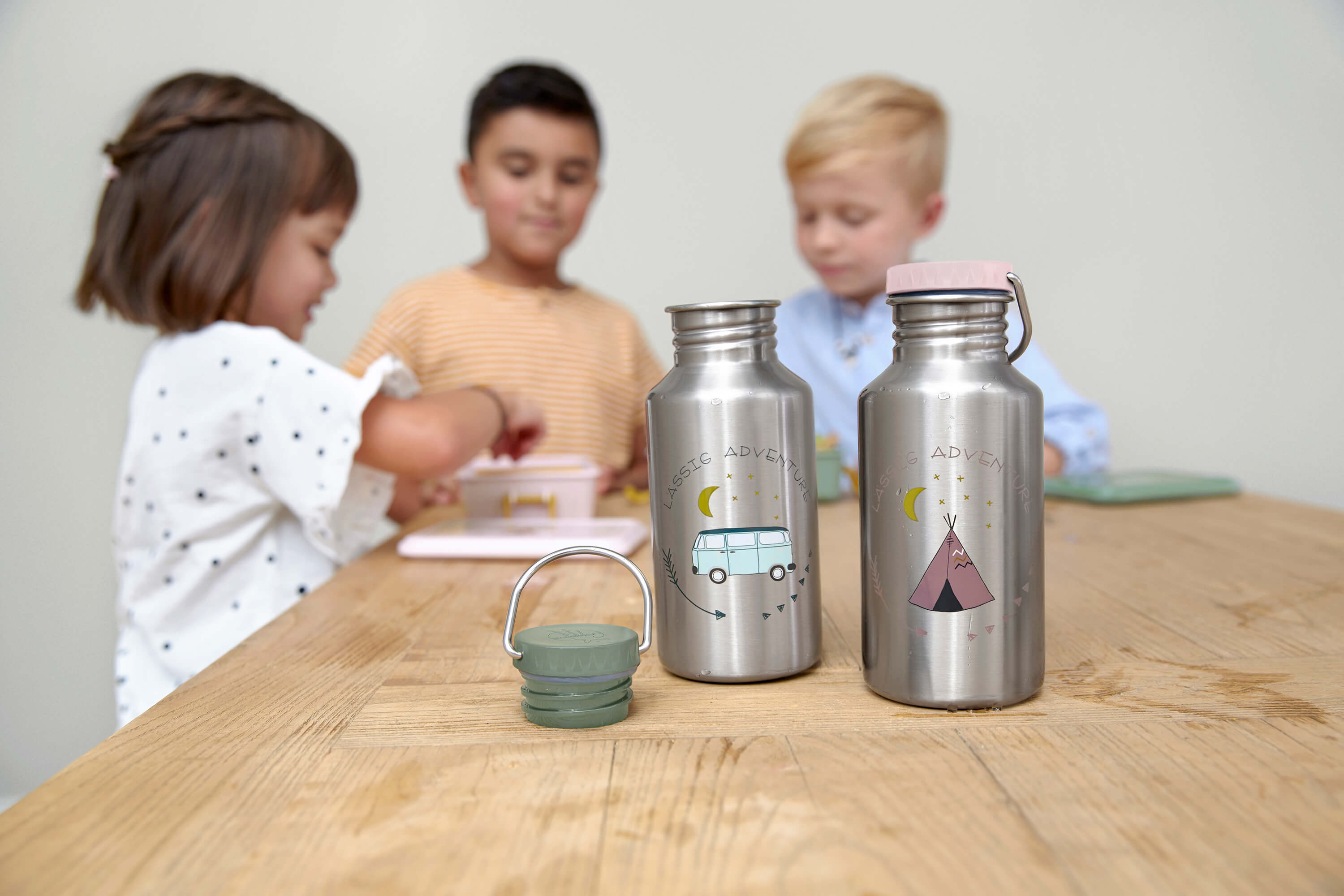 Kinder Trinkflasche Edelstahl - Bottle, Adventure Tipi