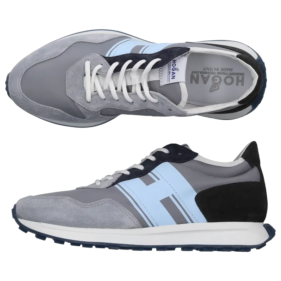 Hogan - Sneaker low H601 Veloursleder - grau