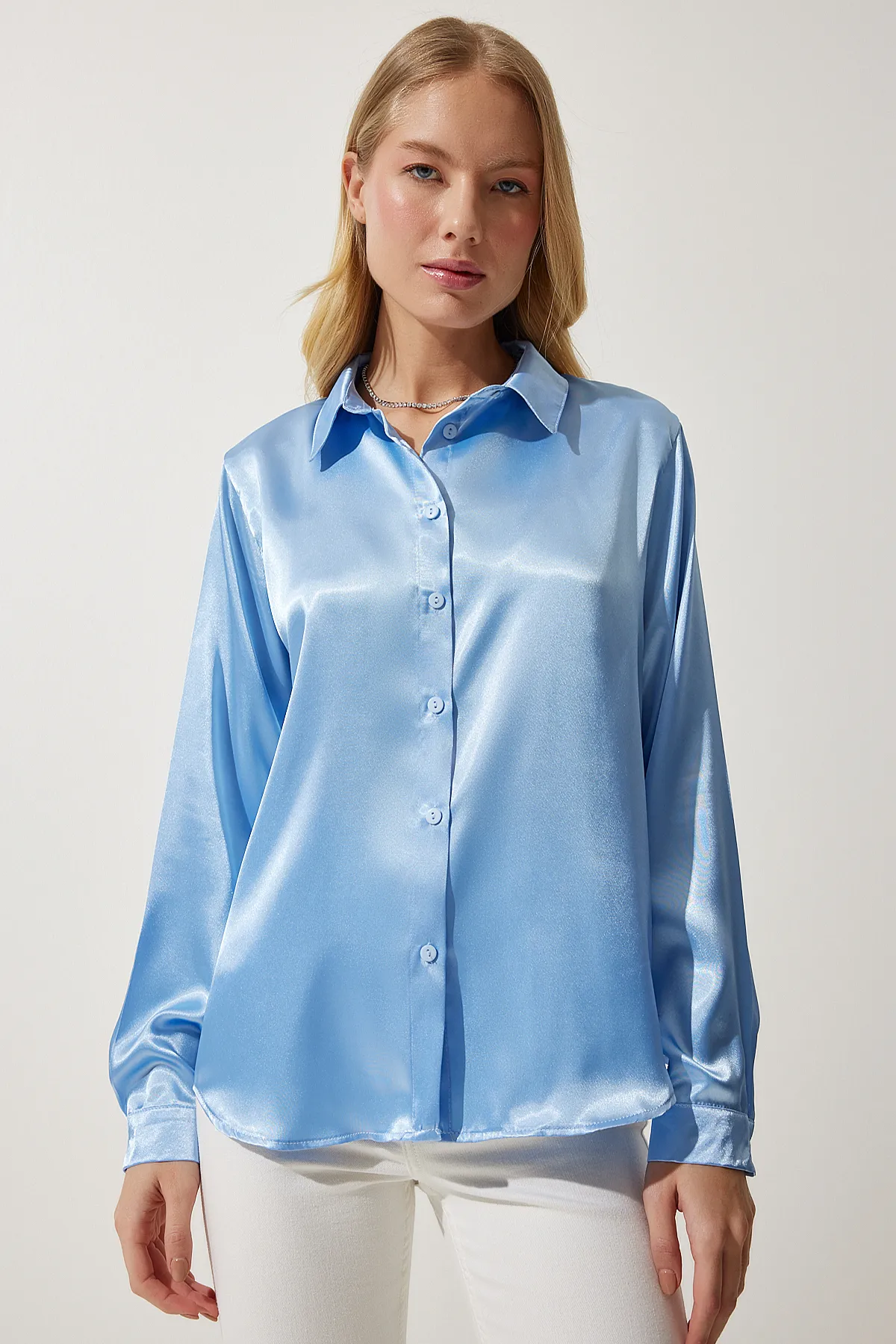 Happiness İstanbul  Hemde - Blau - Regular Fit