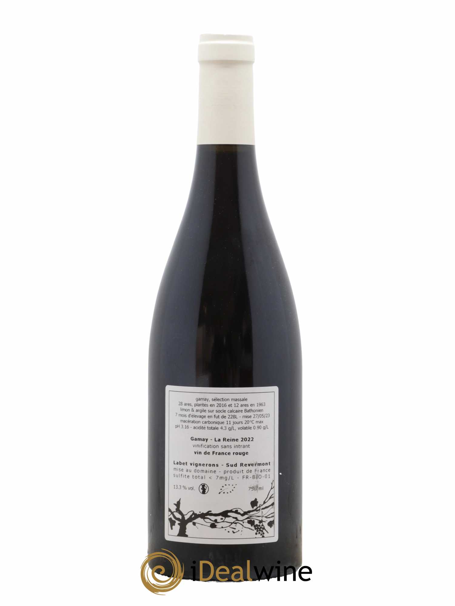Vin de France Gamay La Reine Labet (Domaine)  2022 - Lot de 1 Bouteille