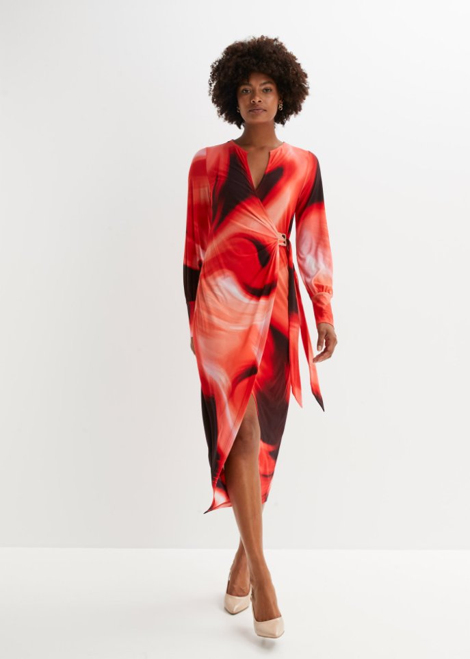 Midikleid mit Schnalle